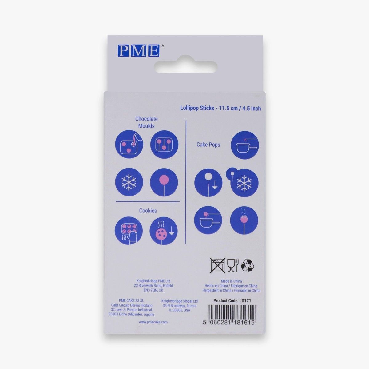 PME Lollipop Sticks -11,5 cm- pk/50 - Χάρτινα Στικάκια 50τμχ