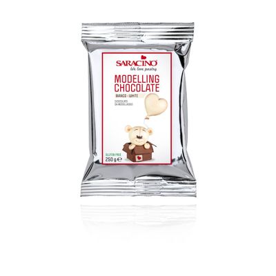 Saracino Modelling Chocolate - White 250g -Σοκολάτα μοντελισμού Λευκή