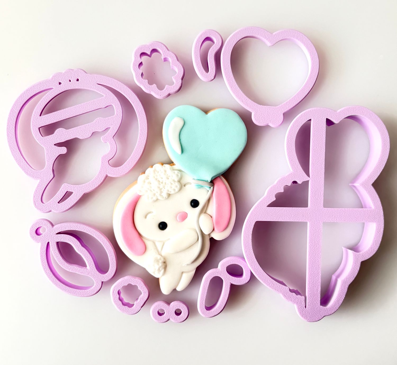 CBS Σετ 9 τμχ κουπάτ BUNNY &amp; BALLOON- Σετ Κουπάτ Κουνελάκι &amp; Μπαλόνι