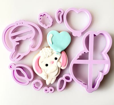 CBS Σετ 9 τμχ κουπάτ BUNNY &amp; BALLOON- Σετ Κουπάτ Κουνελάκι &amp; Μπαλόνι