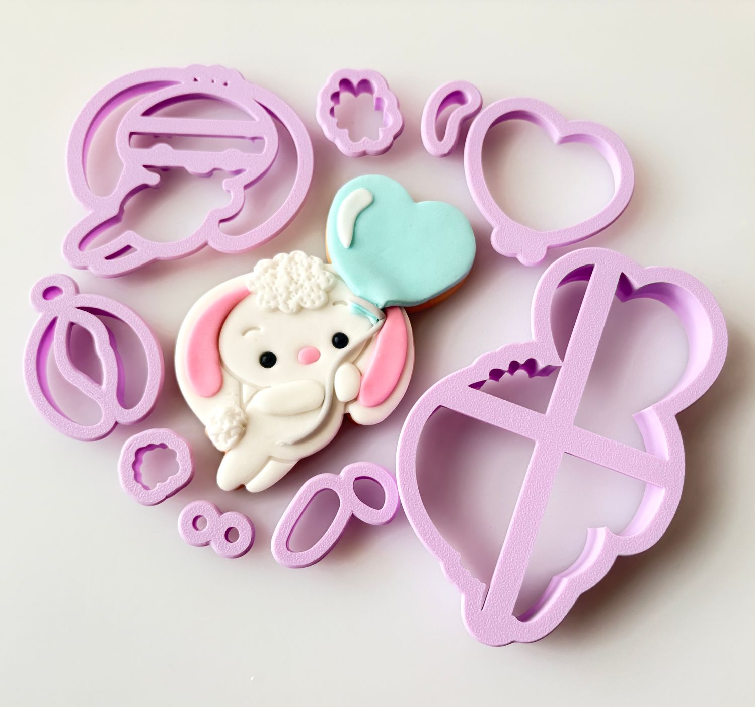 CBS Σετ 9 τμχ κουπάτ BUNNY &amp; BALLOON- Σετ Κουπάτ Κουνελάκι &amp; Μπαλόνι