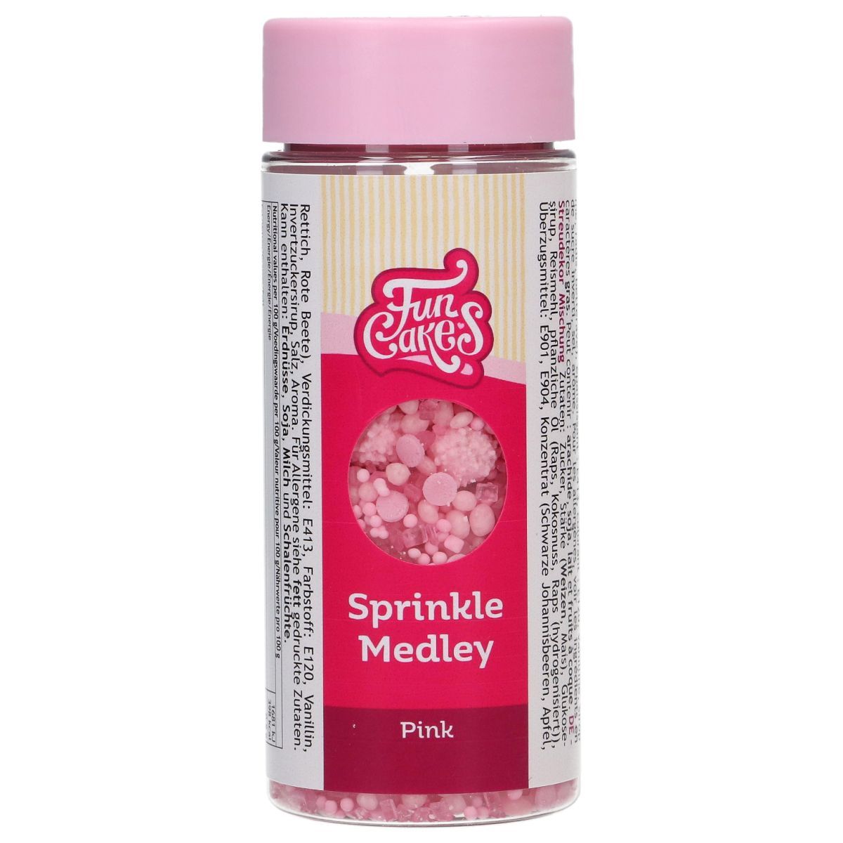 FunCakes Sprinkle Mix 70γρ -PINK MEDLEY - Μείγμα  Ζαχαρωτών σε Ροζ Αποχρώσεις