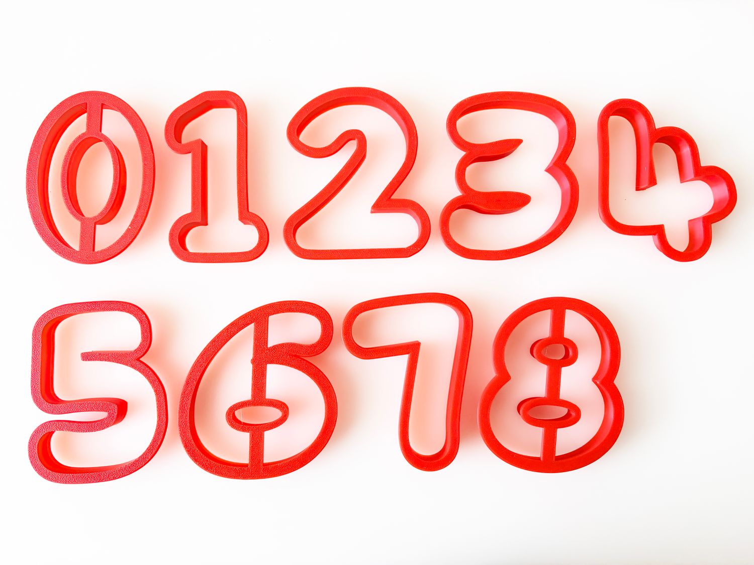 CBS Cutters -Κουπάτ 'Μεγάλα ΝΟΥΜΕΡΑ' COMIC από 0-9 NUMBERS 8εκ, 9εκ, 10εκ.