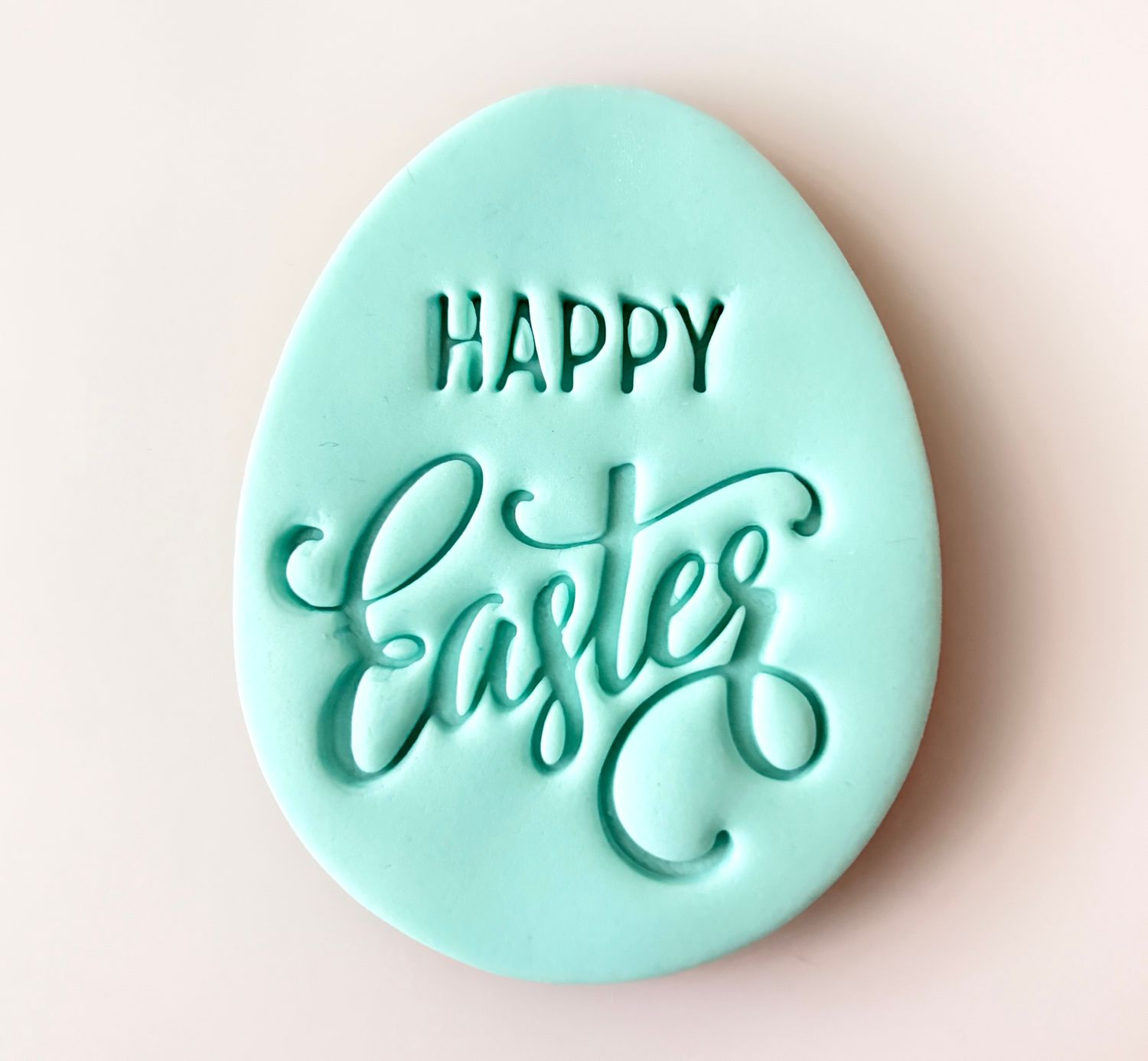 CBS Stamp &amp; Cutter ΑΥΓΟ  'HAPPY EASTER' Κουπάτ &amp; Σφραγίδα