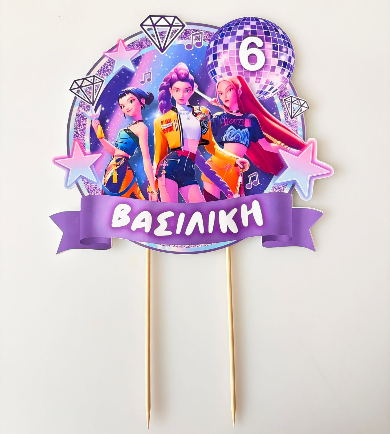 CBS Topper Εξατομικευμένο Τόπερ Τούρτας K-Pop Demon Hunters -Design 1