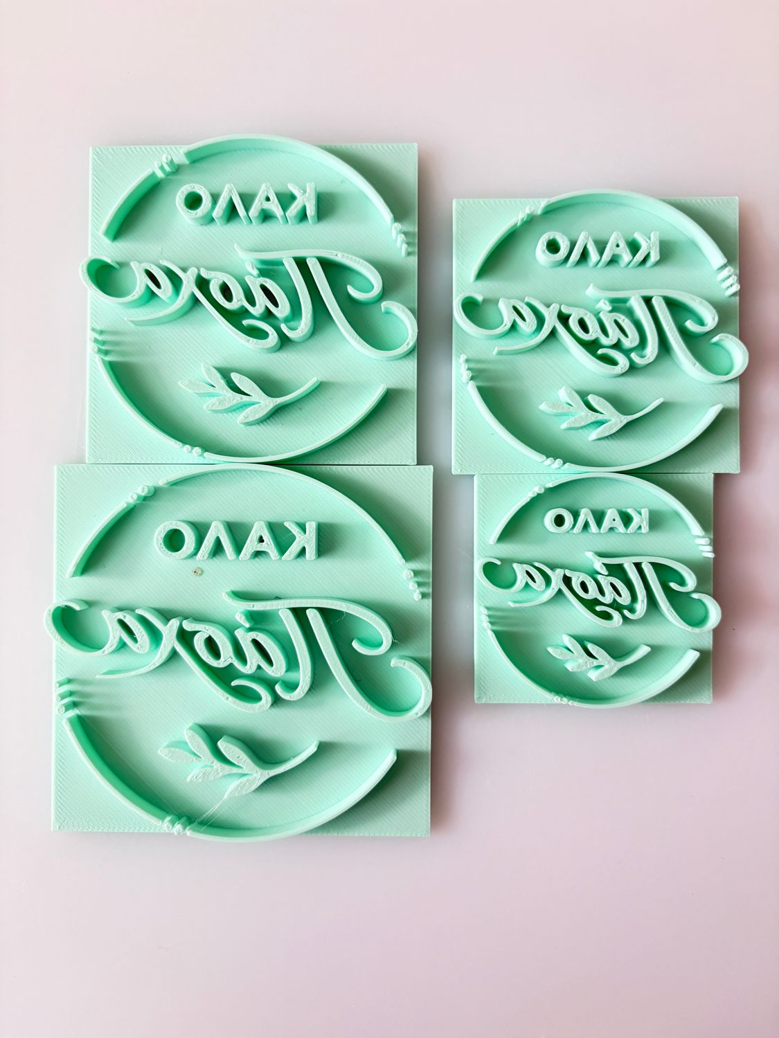 CBS Stamps -Σφραγίδες 'ΚΑΛΟ ΠΑΣΧΑ' με  Στεφάνι. Σχέδιο 4