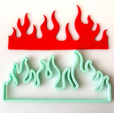 CBS Cake Border Cutter -FLAMES - Κουπάτ φλόγα