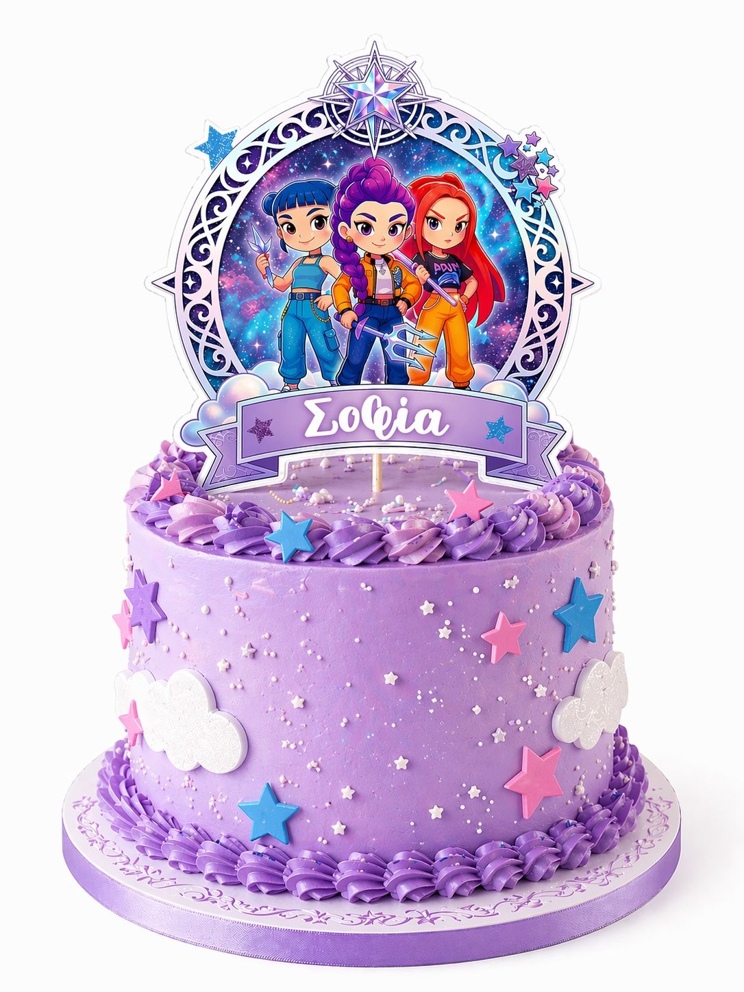 CBS Topper Εξατομικευμένο Τόπερ Τούρτας K-Pop Demon Hunters -Design 2