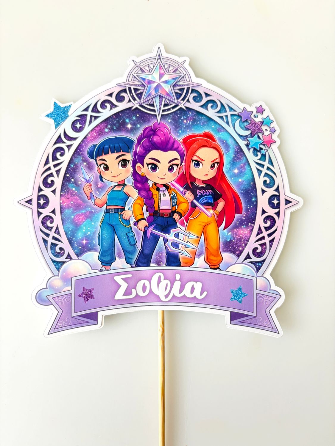 CBS Topper Εξατομικευμένο Τόπερ Τούρτας K-Pop Demon Hunters -Design 2