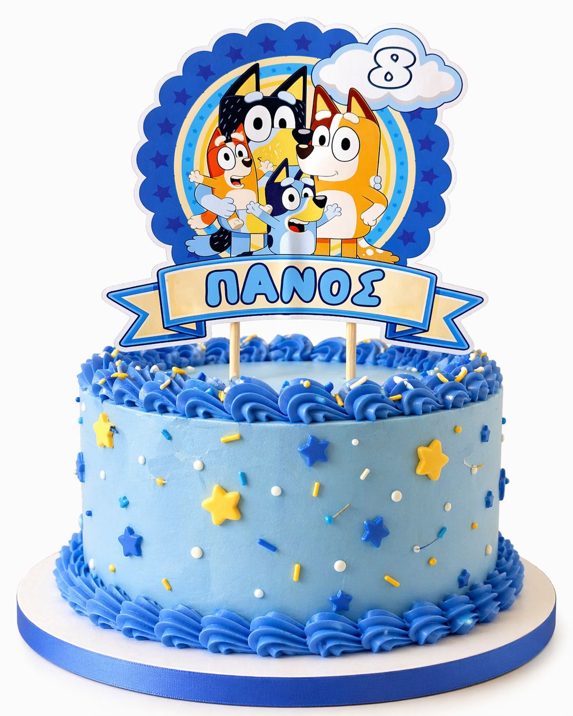 CBS Topper Εξατομικευμένο Τόπερ Τούρτας BLUEY Design 1
