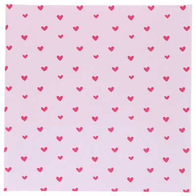 Bento Box Liner PINK HEARTS 50τμχ- Λαδόκολλα Ροζ με Καρδιές