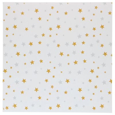Bento Box Liner GOLD SILVER STARS 50τμχ-Λαδόκολλα με Χρυσά και Ασημί Αστέρια