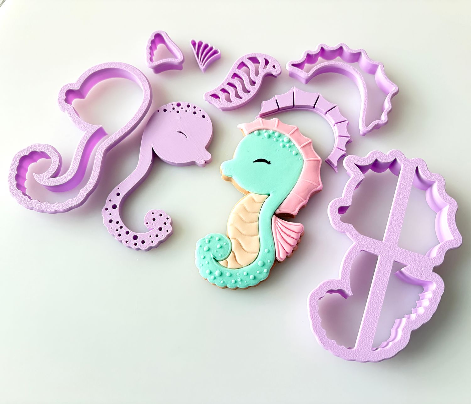 CBS Σετ 8 τμχ κουπάτ SEAHORSE -Κουπάτ Ιππόκαμπος