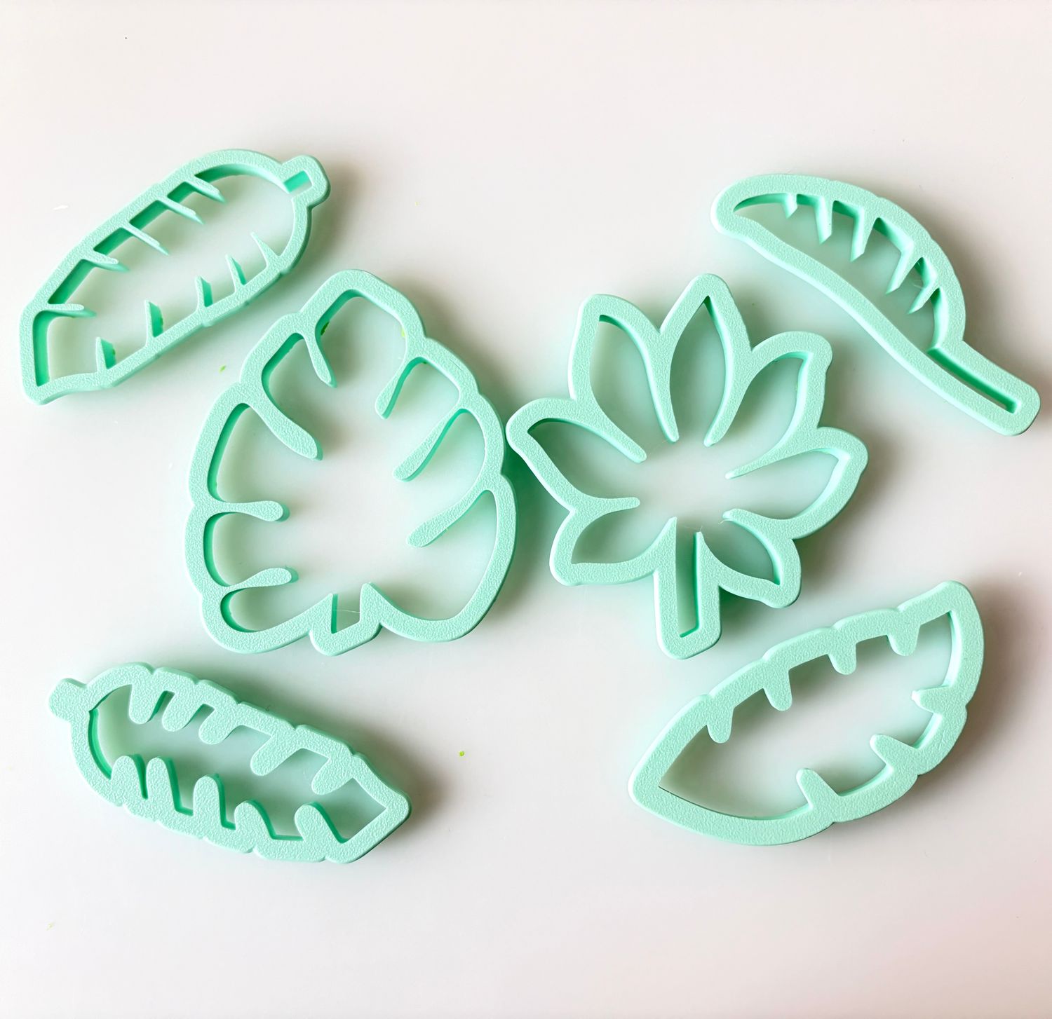 CBS Σετ 6 τμχ. κουπ πάτ Τροπικά Φύλλα. Set of 6 TROPICAL LEAF CUTTERS- Σετ 6 κουπάτ τροπικά φύλλα