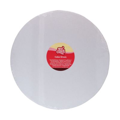 Cake Drum ROUND WHITE 35cm (14") - Λευκή Στρογγυλή Βάση 35εκ - Πάχος 1,3εκ