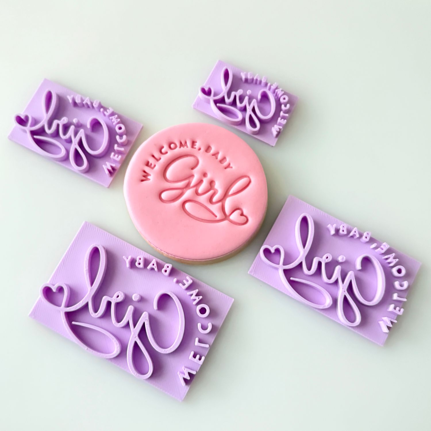 CBS Stamps Σφραγίδα  ''Welcome, Baby Girl'' Σχέδιο 3