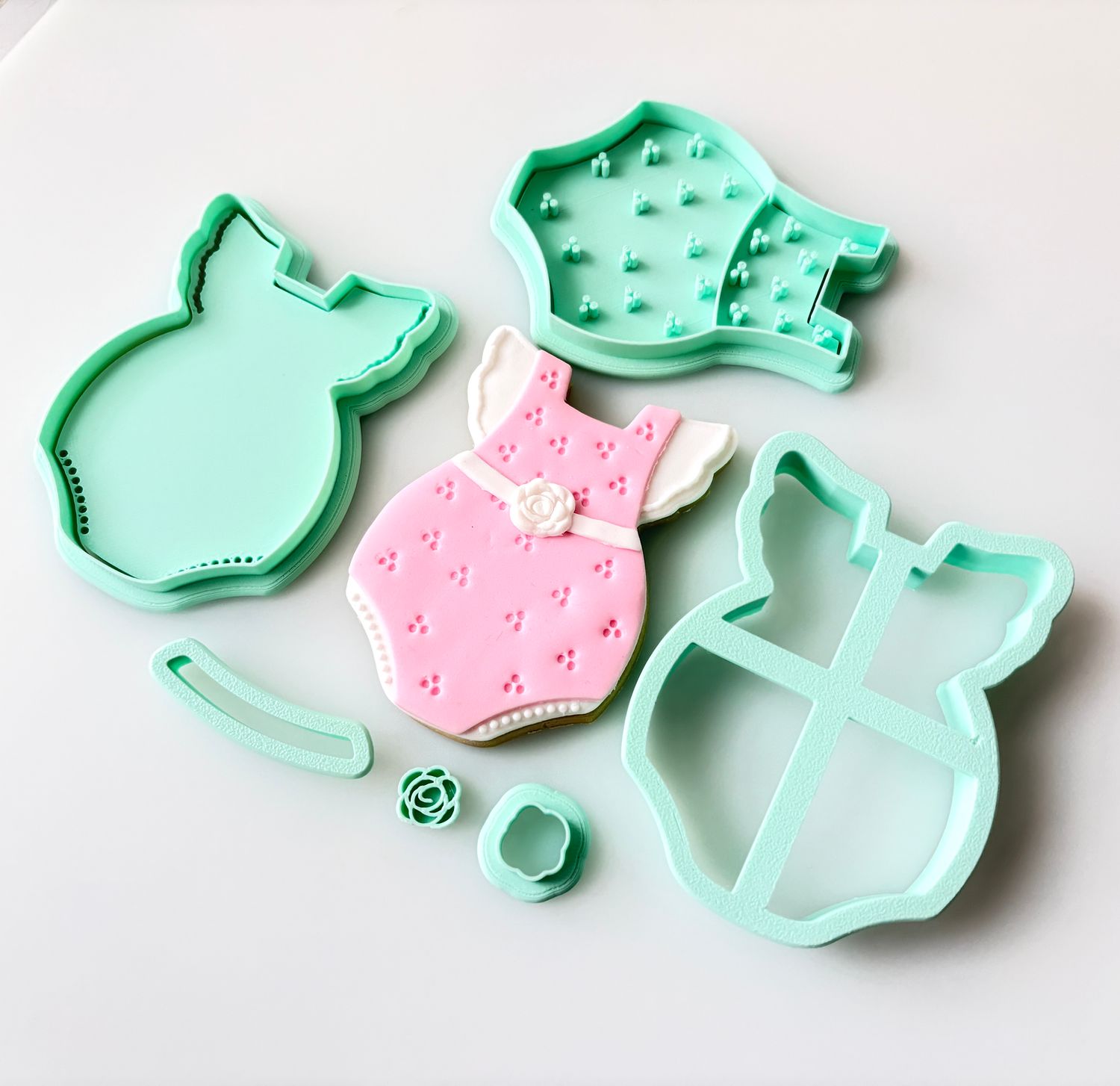 CBS Σετ 5 τμχ κουπάτ Baby FRILLY ONESIE- Βρεφικό Φορμάκι με σχεδιάκια