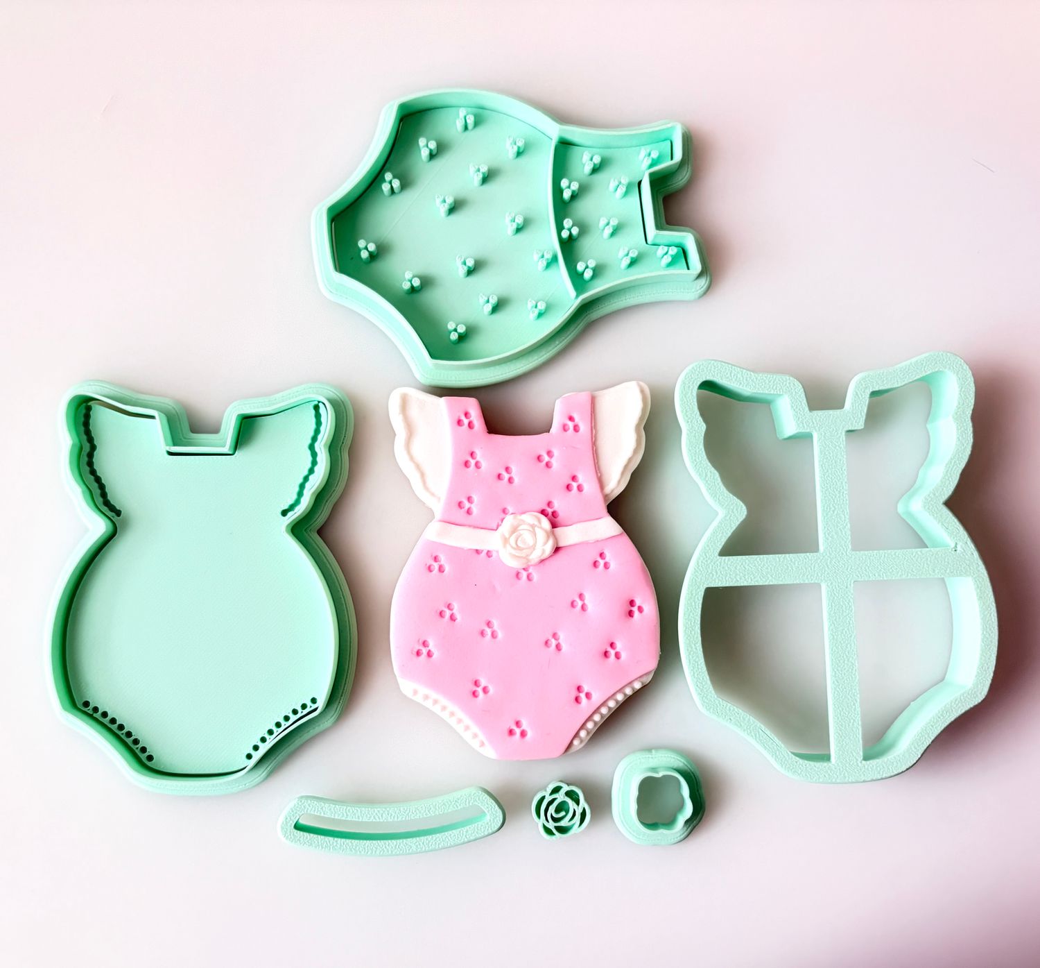 CBS Σετ 5 τμχ κουπάτ Baby FRILLY ONESIE- Βρεφικό Φορμάκι με σχεδιάκια