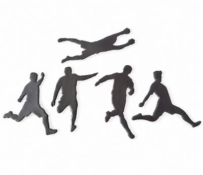 CBS Set of 5 FOOTBALLER SILHOUETTE CUTTERS- Σετ 5 κουπάτ Φιγούρες Ποδοσφαίρου