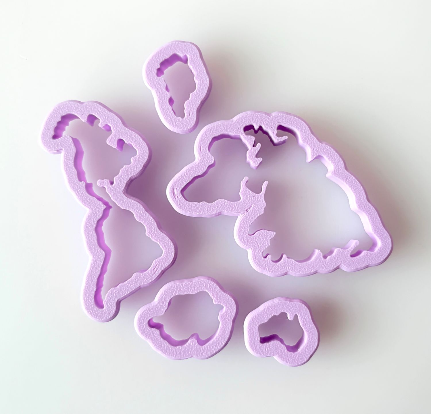 CBS Set of 5 CONTINENTS CUTTERS- Σετ 5 κουπάτ