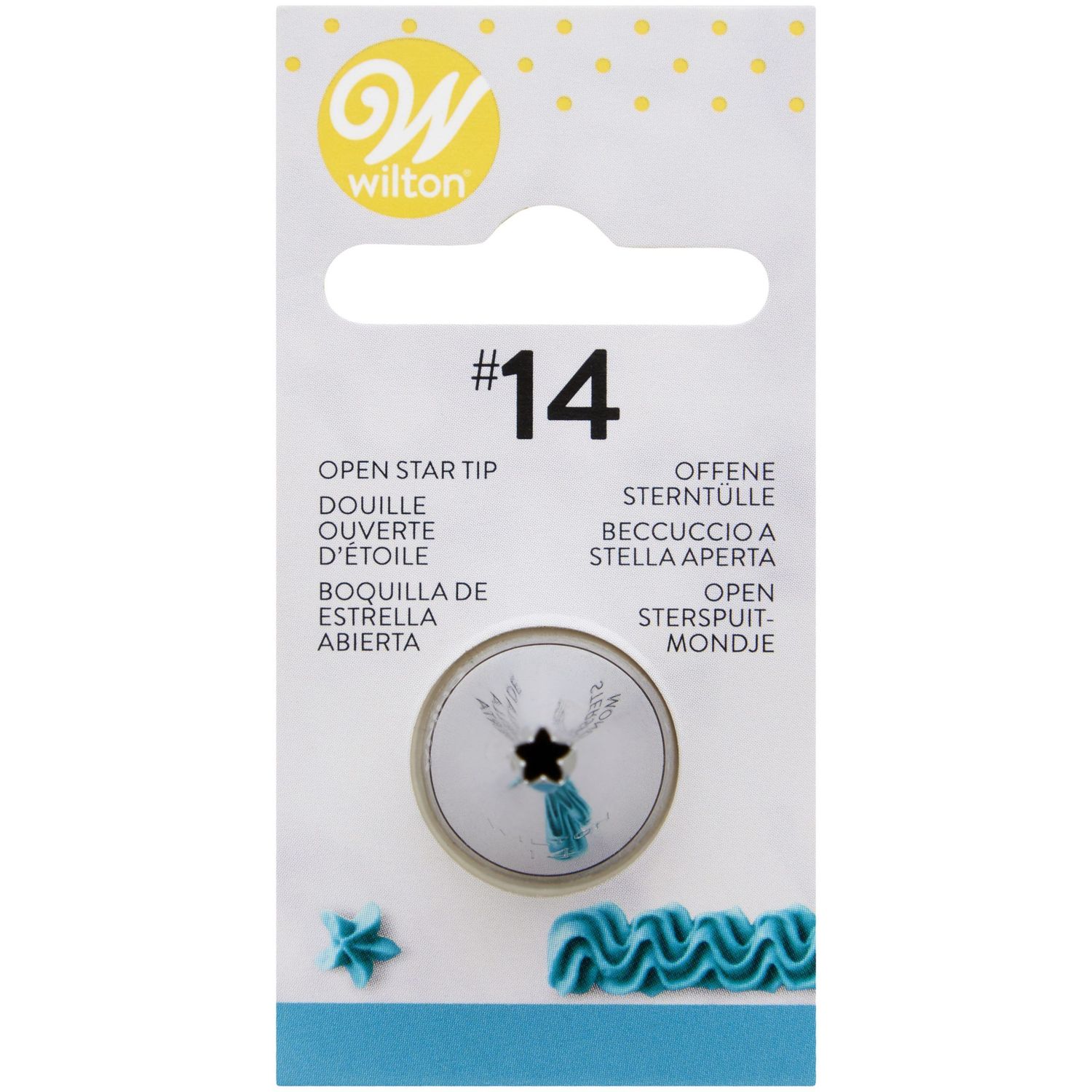 WILTON Nozzle -OPEN STAR No.14 - Μύτη Κορνέ Αστέρι