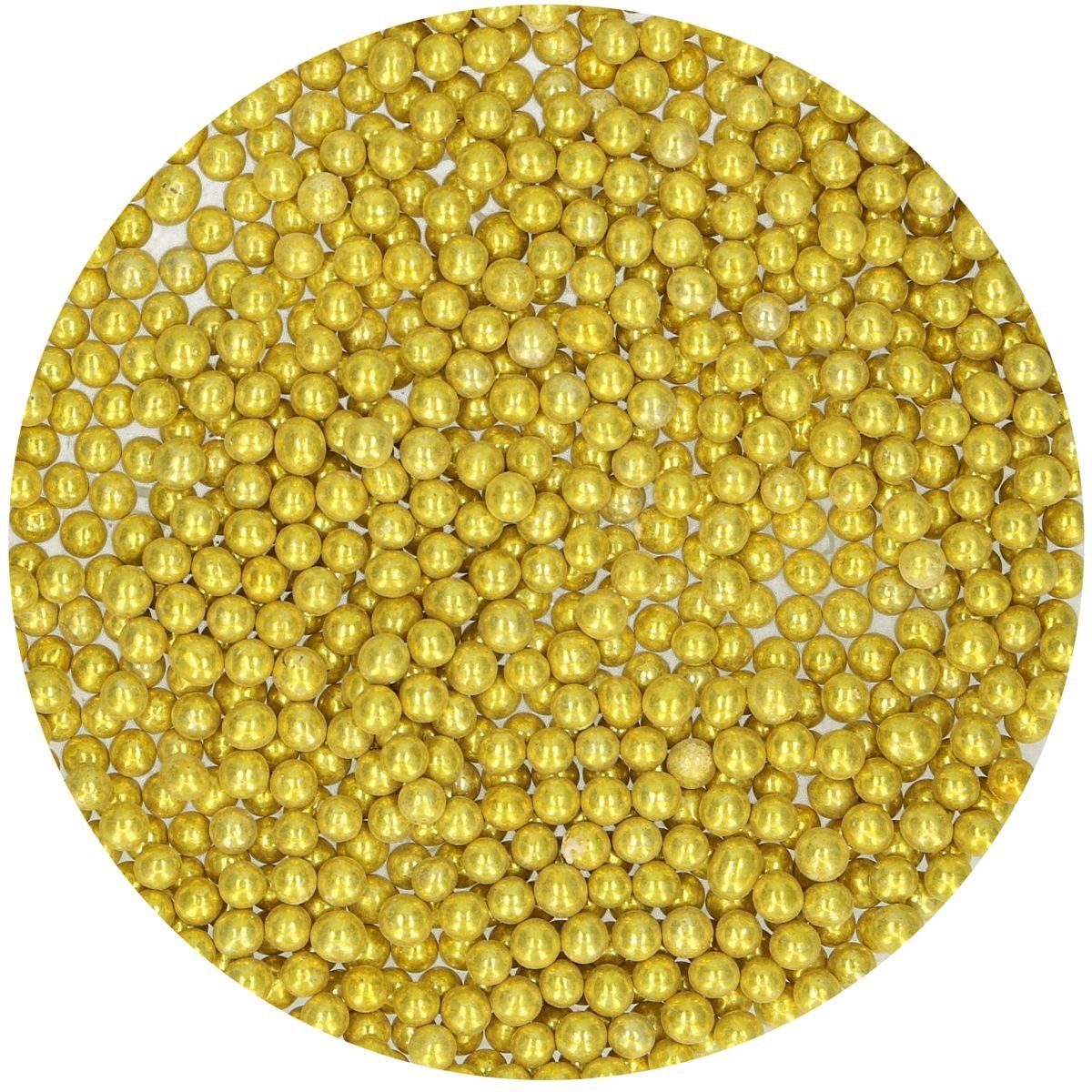 SALE!!! FunCakes Sugar Pearls -4mm MEDIUM METALLIC YELLOW GOLD 80g - Μείγμα Ζαχαρωτών Χρυσές Μεταλλικές Πέρλες ΑΝΑΛΩΣΗ ΚΑΤΑ ΠΡΟΤΙΜΗΣΗ 31/10/26