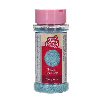 SALE!!! FunCakes Sugar Strands -TURQUOISE  80γρ - Τρούφα ΑΝΑΛΩΣΗ ΚΑΤΑ ΠΡΟΤΙΜΗΣΗ 31/10/26