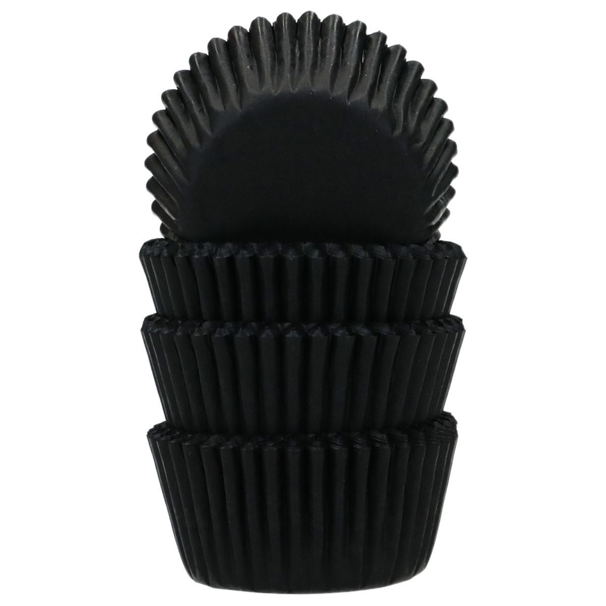 FUNCAKES Cupcake Cases -MINI BLACK - Μίνι Θήκες Ψησίματος για Κάπκεϊκς 100τεμ
