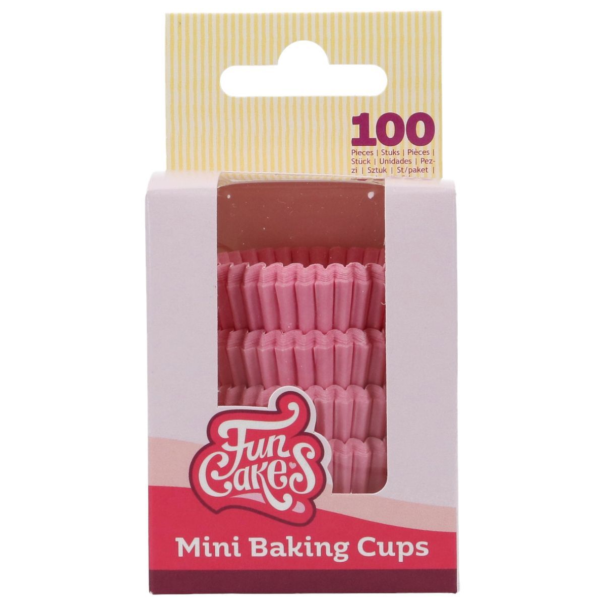 FUNCAKES Cupcake Cases -MINI LIGHT PINK- Μίνι Θήκες Ψησίματος για Κάπκεϊκς 100τεμ