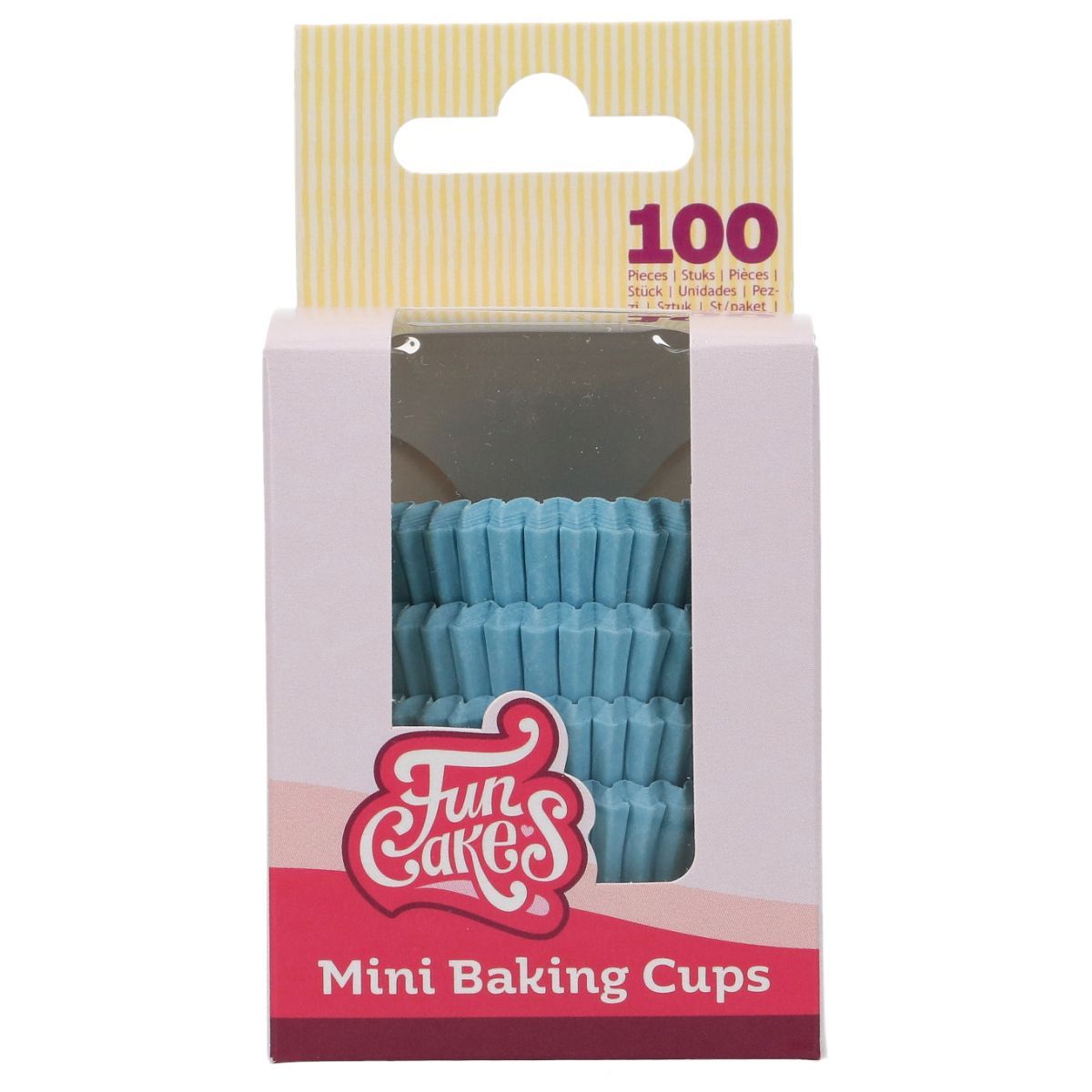 FUNCAKES Cupcake Cases -MINI LIGHT BLUE - Μίνι Θήκες Ψησίματος για Κάπκεϊκς 100τεμ