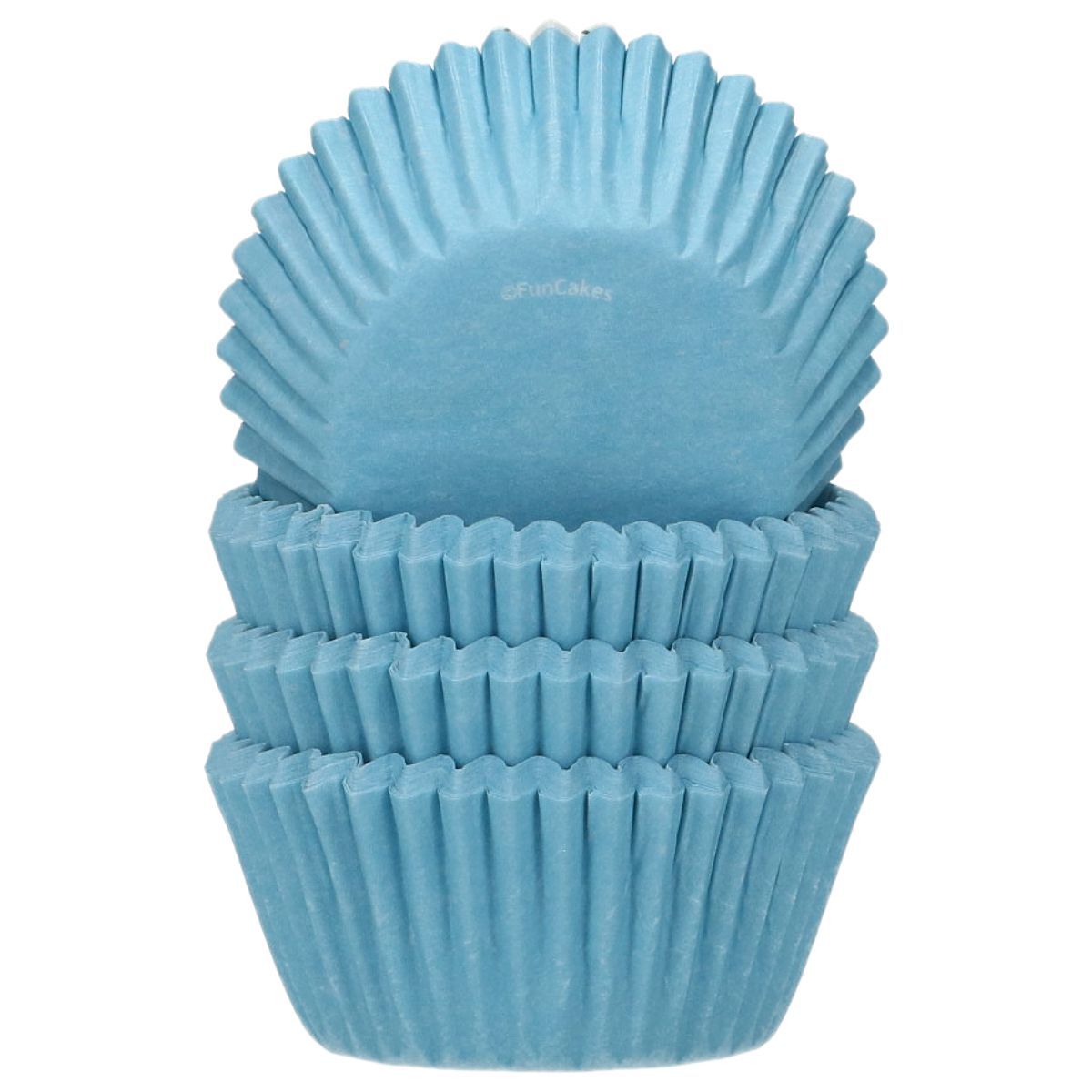 FUNCAKES Cupcake Cases -MINI LIGHT BLUE - Μίνι Θήκες Ψησίματος για Κάπκεϊκς 100τεμ