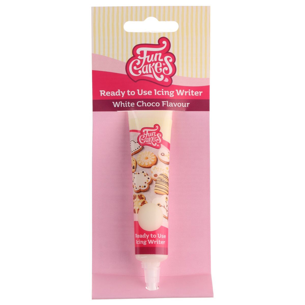 Funcakes Ready To Use Icing Writer 25g WHITE CHOCOLATE -Γλάσο