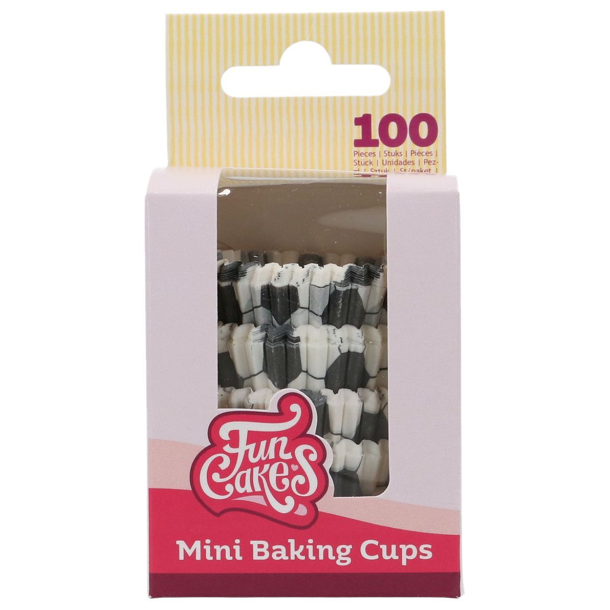 FUNCAKES Cupcake Cases -MINI FOOTBALL- Μίνι Θήκες Ψησίματος για Κάπκεϊκς 100τεμ