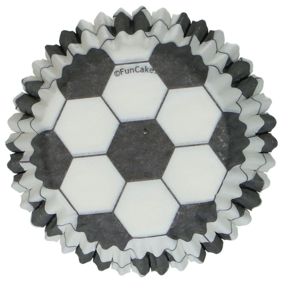 FUNCAKES Cupcake Cases -MINI FOOTBALL- Μίνι Θήκες Ψησίματος για Κάπκεϊκς 100τεμ