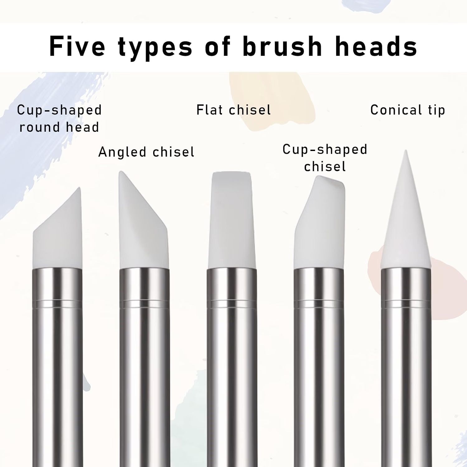 Silicone Brushes 15τμχ