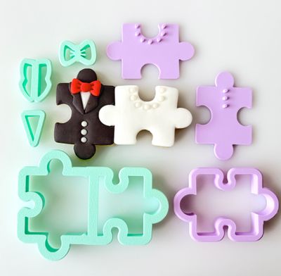 CBS Σετ 7 τμχ κουπάτ BRIDE &amp; GROOM PUZZLE- Νύφη &amp; Γαμπρός παζλ