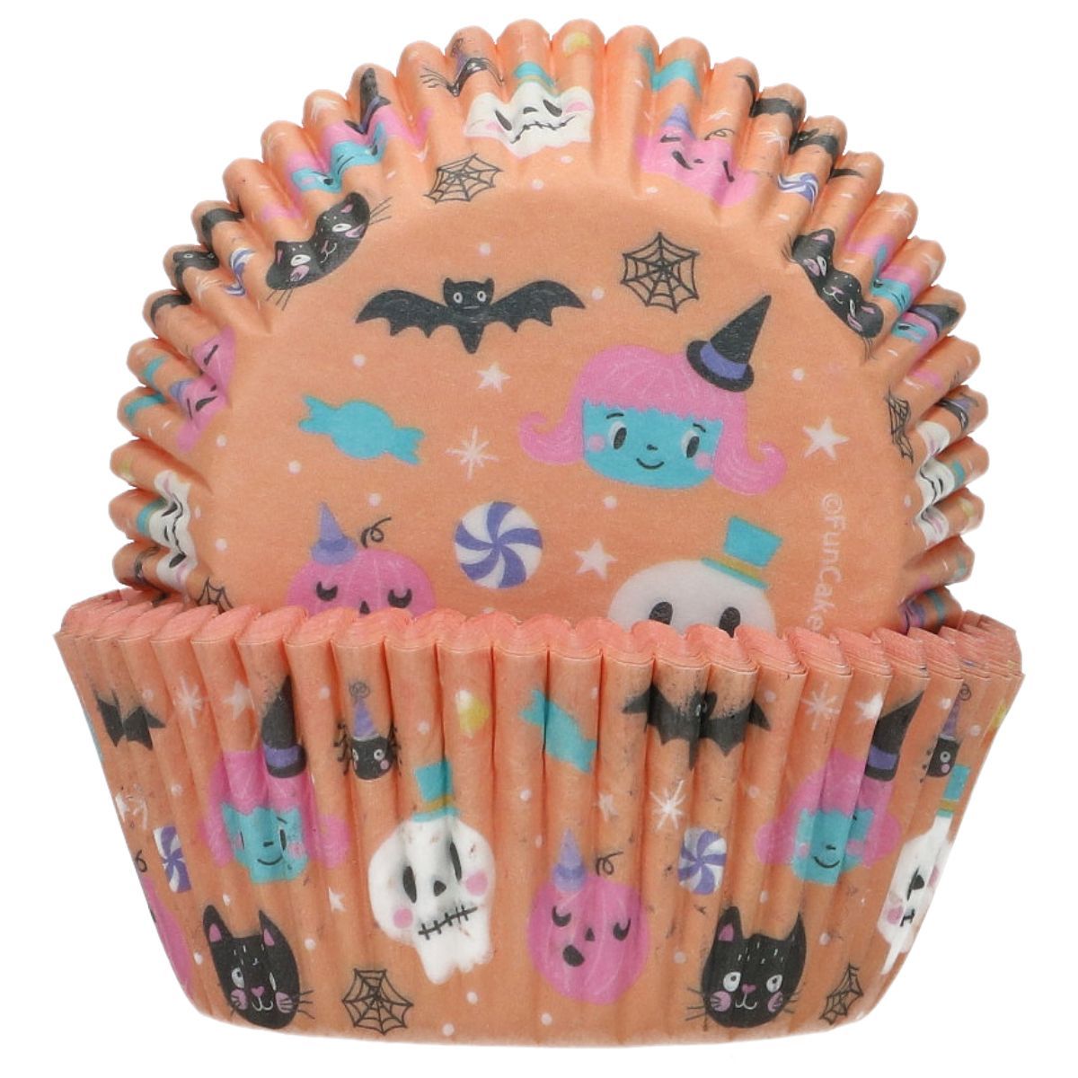 FunCakes Cupcake Cases -SWEET MONSTERS -Halloween - Θήκες Ψησίματος ΓΛΥΚΑ ΤΕΡΑΤΑΚΙΑ 48 τεμ