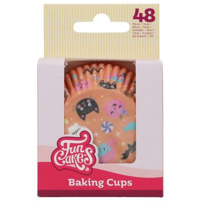 FunCakes Cupcake Cases -SWEET MONSTERS -Halloween - Θήκες Ψησίματος ΓΛΥΚΑ ΤΕΡΑΤΑΚΙΑ 48 τεμ