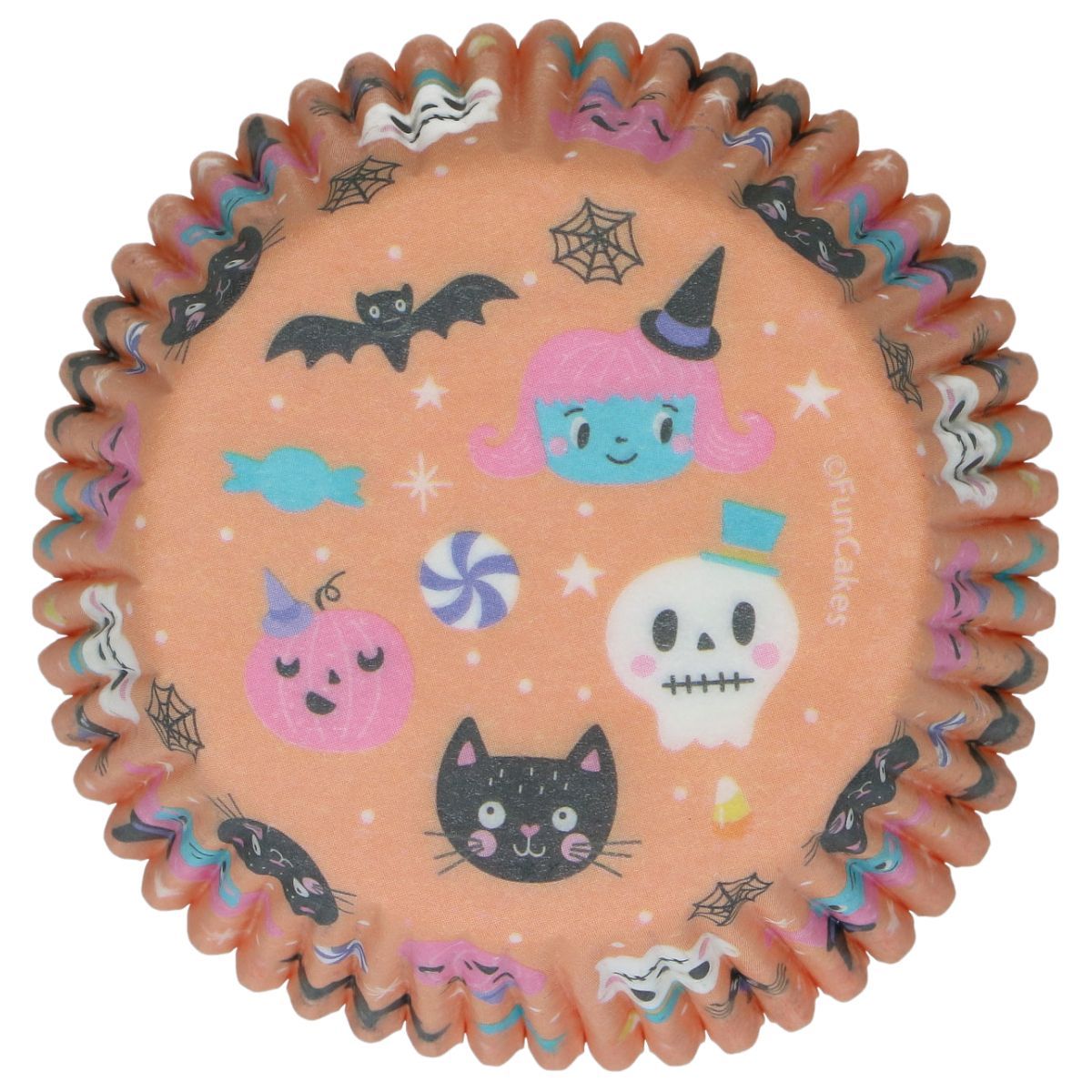 FunCakes Cupcake Cases -SWEET MONSTERS -Halloween - Θήκες Ψησίματος ΓΛΥΚΑ ΤΕΡΑΤΑΚΙΑ 48 τεμ