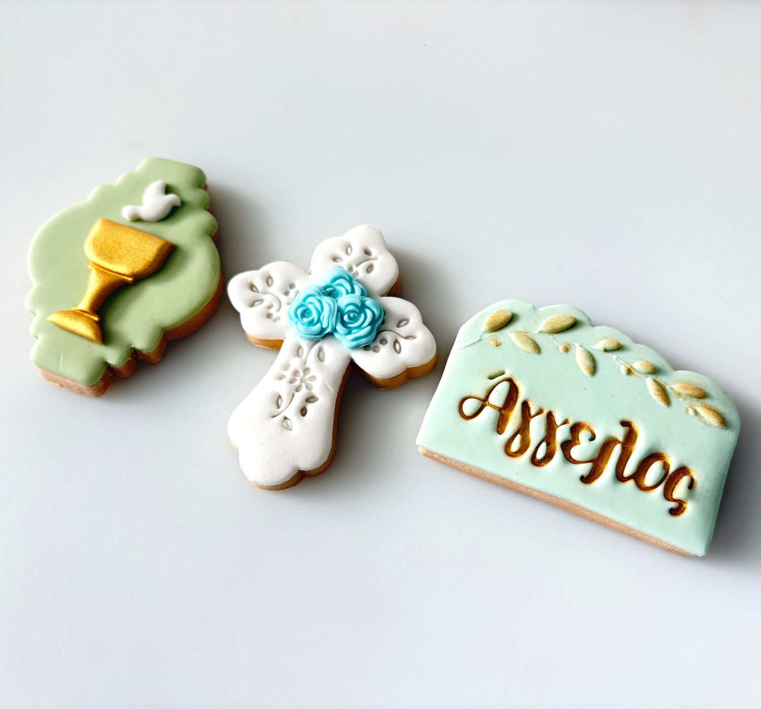 CBS Σετ 4 τμχ κουπάτ ELEGANT FLORAL CROSS- Σταυρός
