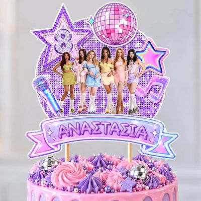 CBS Topper Εξατομικευμένο Τόπερ Τούρτας K-Pop KATSEYE -Design 3