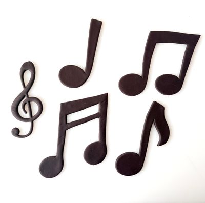 CBS Σετ 5 τμχ κουπάτ MUSICAL NOTES-Μουσικές Νότες