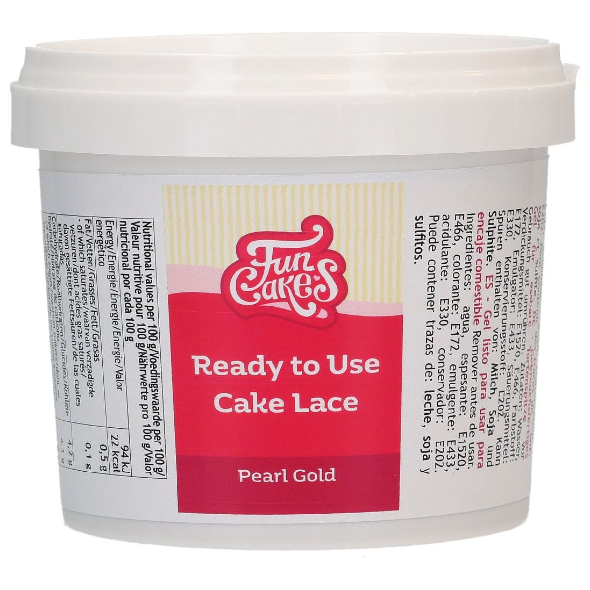 SALES!!!FunCakes Cake Lace Ready to Use Pearl Gold 200 g-Έτοιμο Χρυσό μείγμα Δαντέλας-ΑΝΑΛΩΣΗ ΚΑΤΑ ΠΡΟΤΙΜΗΣΗ 11/26