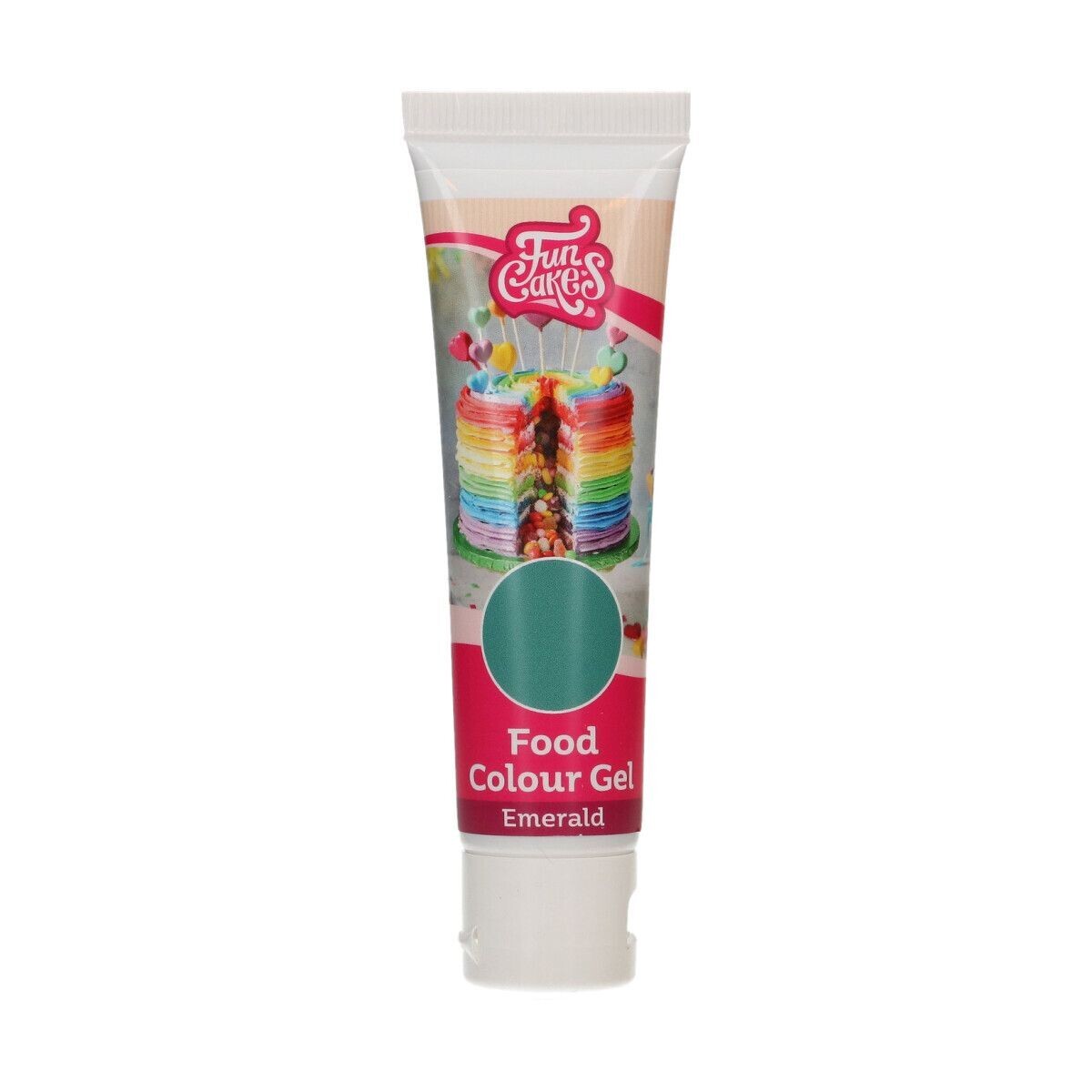 SALES!!!FunCakes FunColours GEL -EMERALD GREEN -Χρώμα Τζελ Πράσινο Σμαραγδί -30γρ-ΑΝΑΛΩΣΗ ΚΑΤΑ ΠΡΟΤΙΜΗΣΗ 12/2026