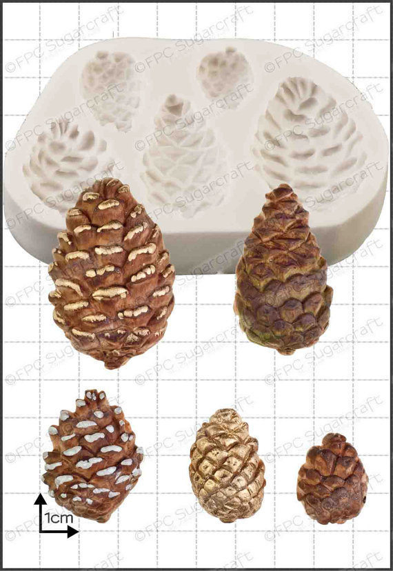 SALE!!! FPC Silicone Mould -PINE CONES -Καλούπι Σιλικόνης Κουκουνάρια