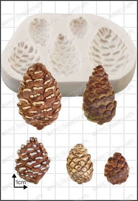 SALE!!! FPC Silicone Mould -PINE CONES -Καλούπι Σιλικόνης Κουκουνάρια