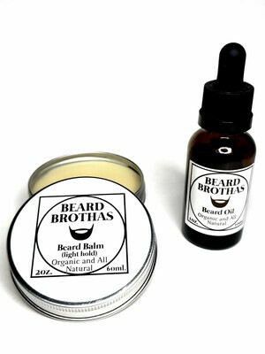 Beard Brothas Beard Oil and Balm Set. Classic Scent.