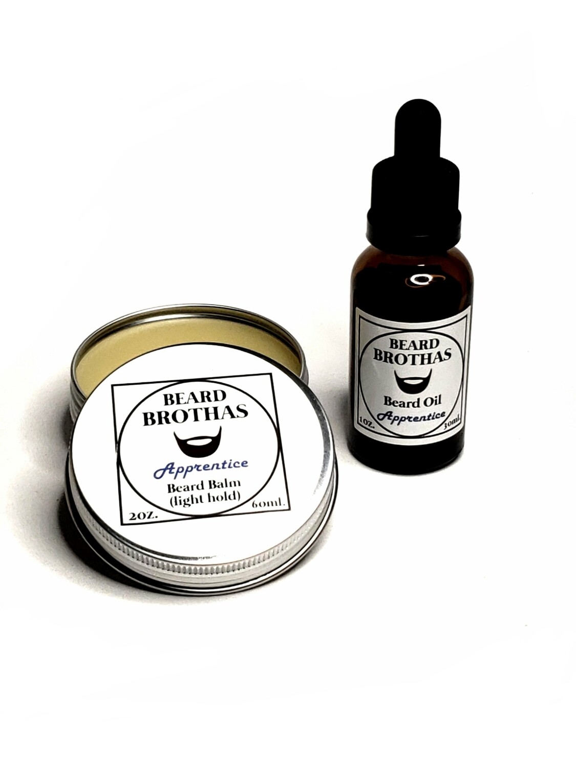 Beard Brothas Beard Oil and Balm Set. Apprentice Scent.