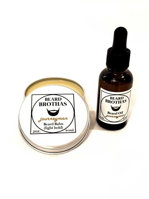 Beard Brothas Beard Oil and Balm Set. Journeyman Scent.