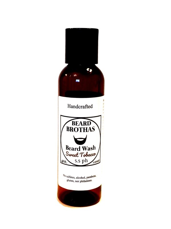Beard Brothas Beard Wash. Sulfate Free. Sweet Tobacco Scent.